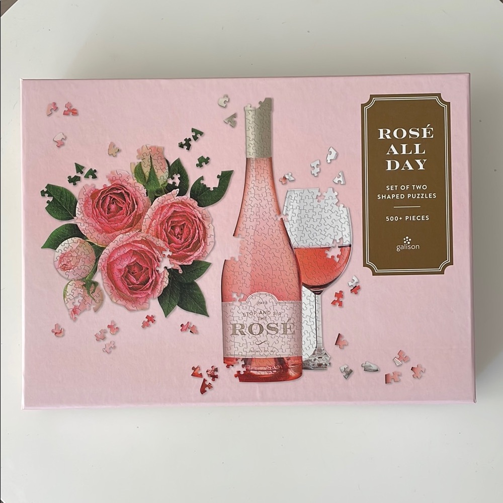 Rosé All Day Puzzle Set - 500 Pieces (never opened)